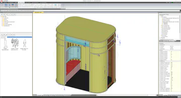 Afficher : CAO 3D photobooth Snapchat avec cotations dans Aléker Designer pour le projet AMJ